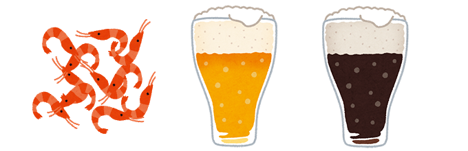 業務用サクラエビ挿絵②_『ビール大国』静岡県の絶品地ビールには、やっぱり桜えびのおつまみがオススメ!