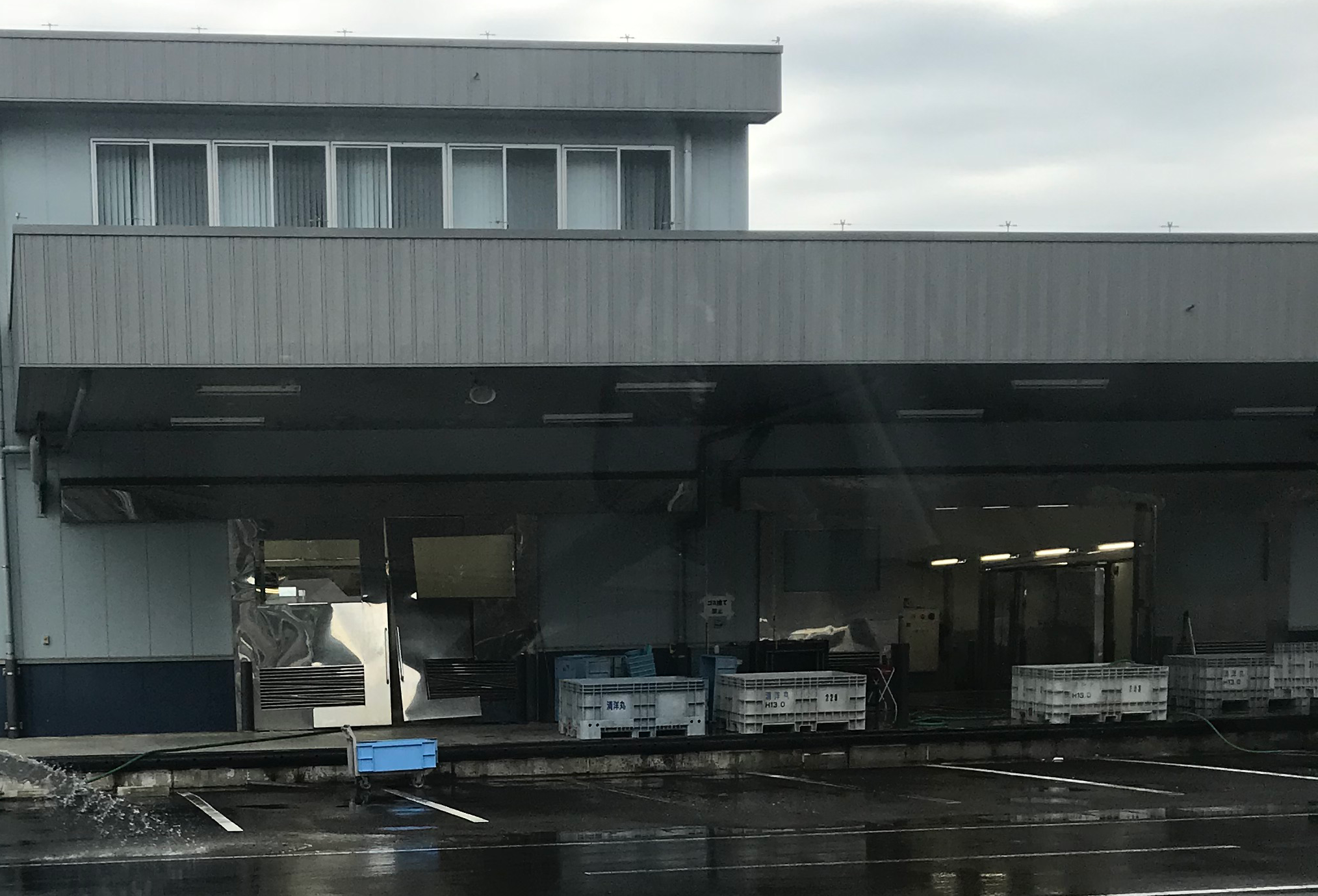 由比漁港の被害2